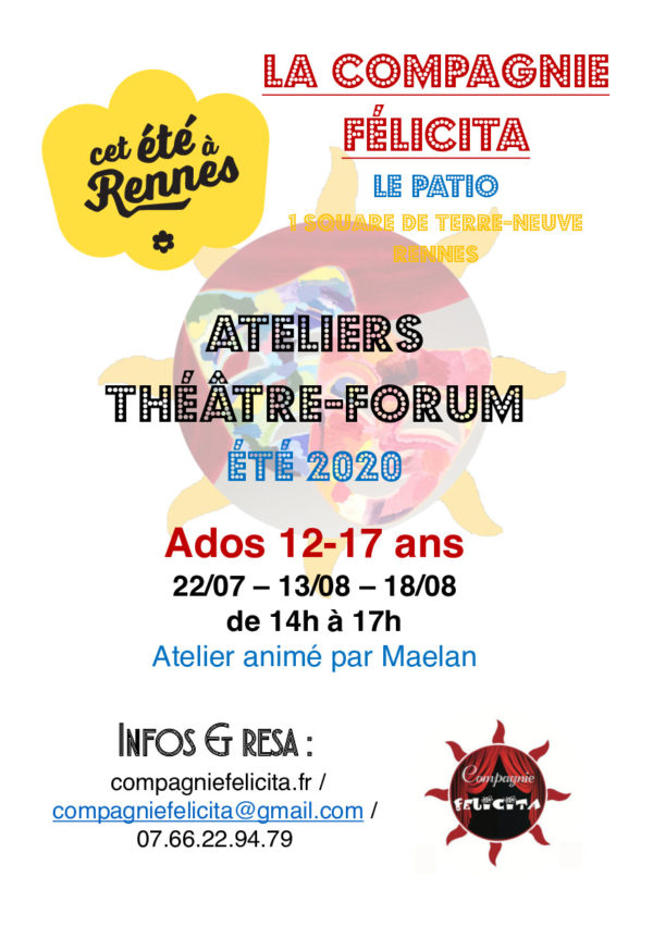 Ateliers Théâtre FORUM pour adolescents de 12 à 17 ans  Compagnie